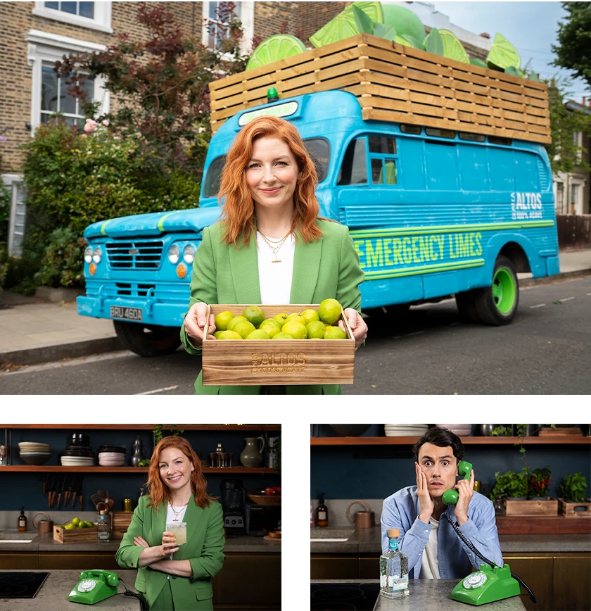 Alice Levine annoucning Altos Hot Lime
