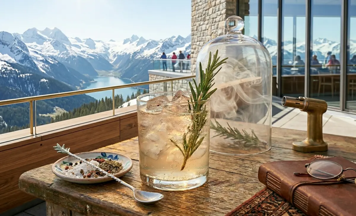 Smoked Rosemary: the Tequila and Seltzer Cocktail