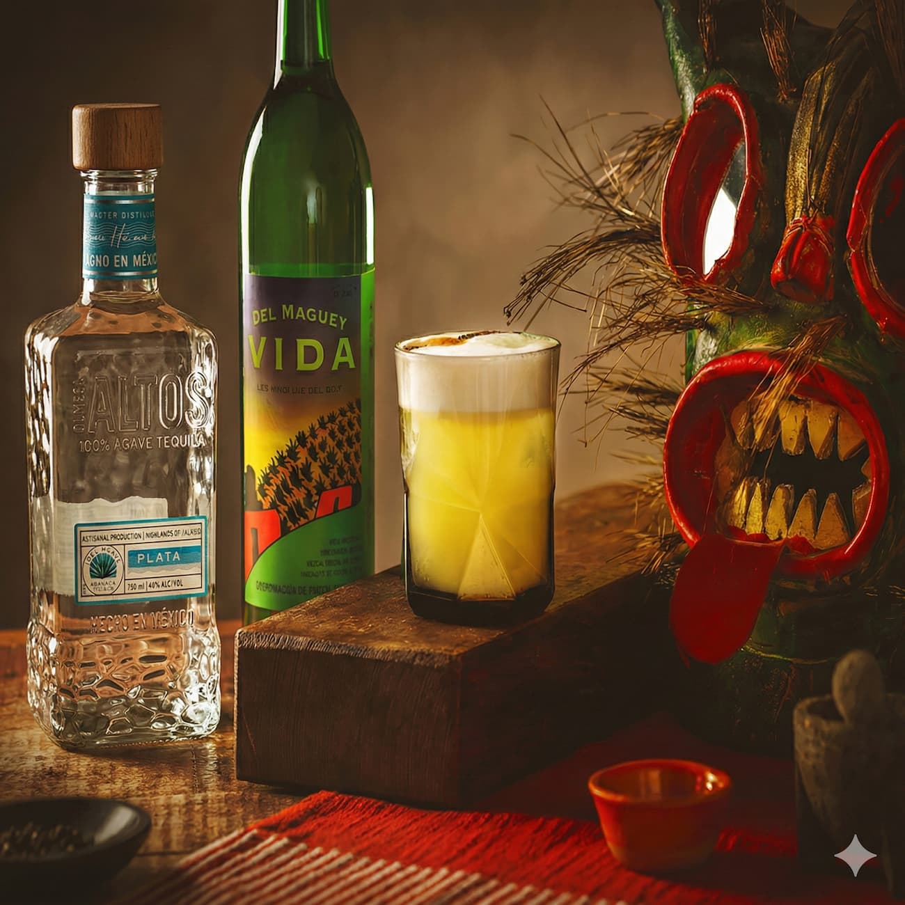 Agave Sour con Olmeca Altos