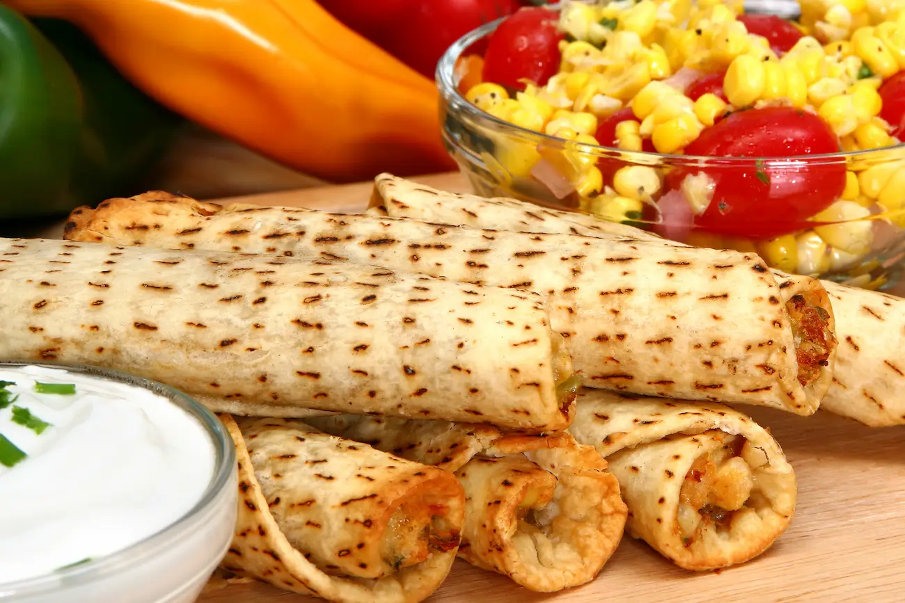 chicken and cheese flautas